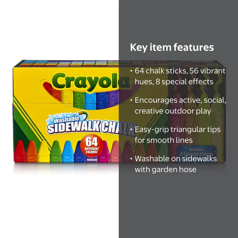 Crayola Ultimate Outdoor Non-Toxic Assorted Colored Washable