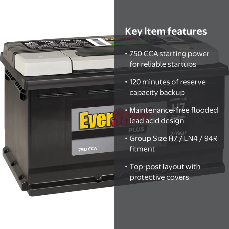 EverStart, Car Battery, Group 94R 12 Volt, 750 CCA - Walmart.com