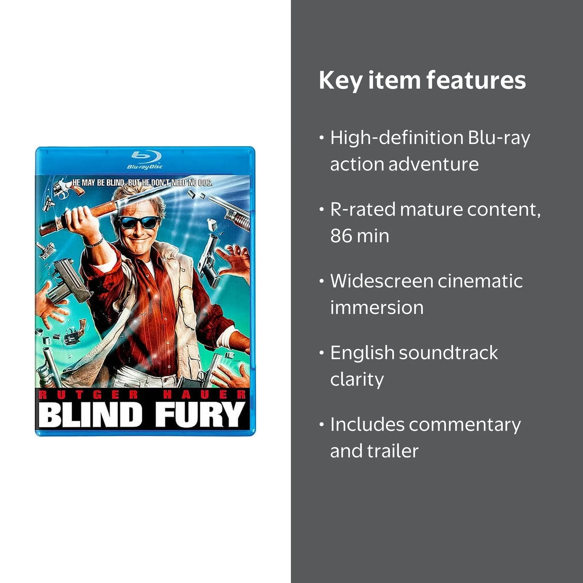 Blind Fury (Blu-ray), KL Studio Classics, Action & Adventure