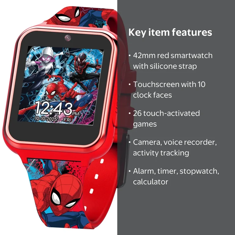 Marvel Spider Man iTime Unisex Touchscreen Smart Watch with