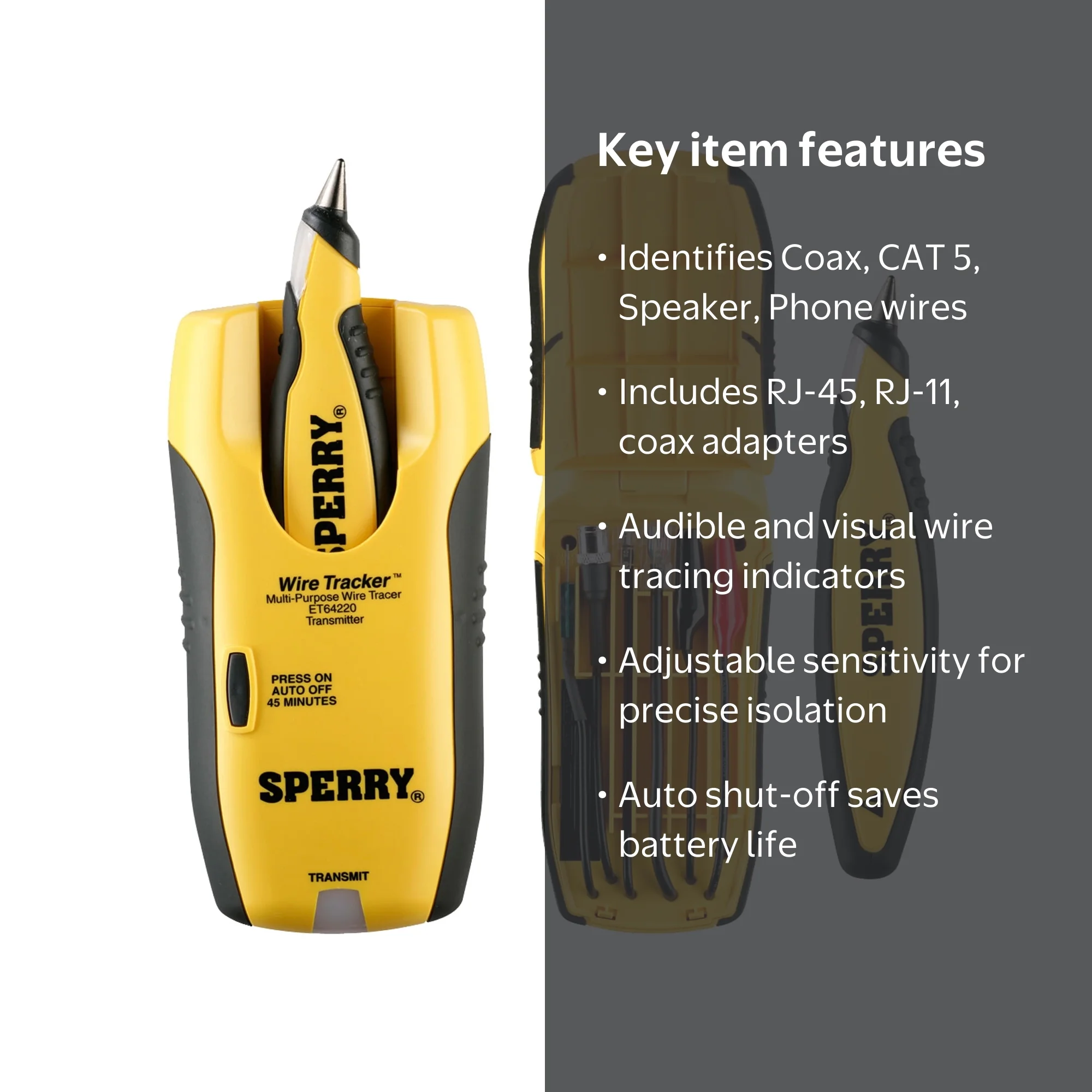 Sperry Instruments ET64220 Lan WireTracker Tone and Probe Wire
