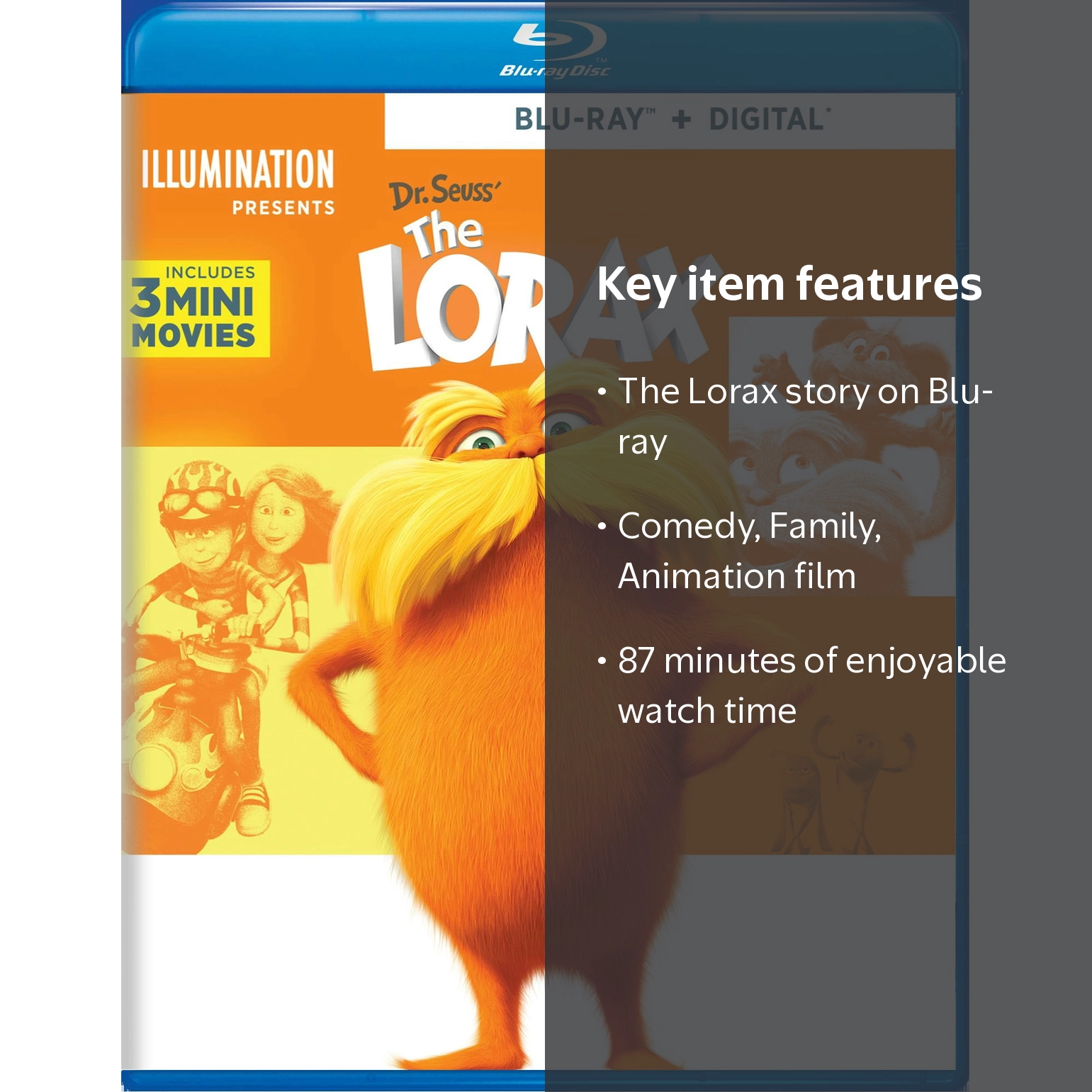 The Lorax [Blu-ray], Comedy, Family, Animation - Walmart.com