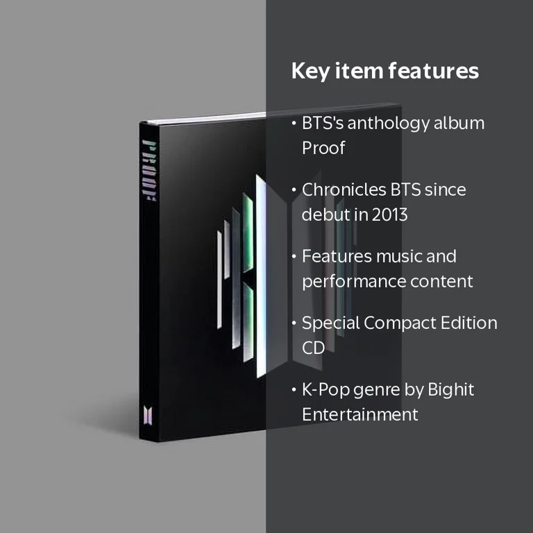 Bighit Entertainment, Proof, Compact Edition, Music and Bighit Entertainment, Proof, Compact Edition, Music and