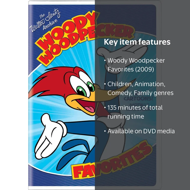 Woody Woodpecker Favorites (2009) DVD, Children, Animation, Comedy