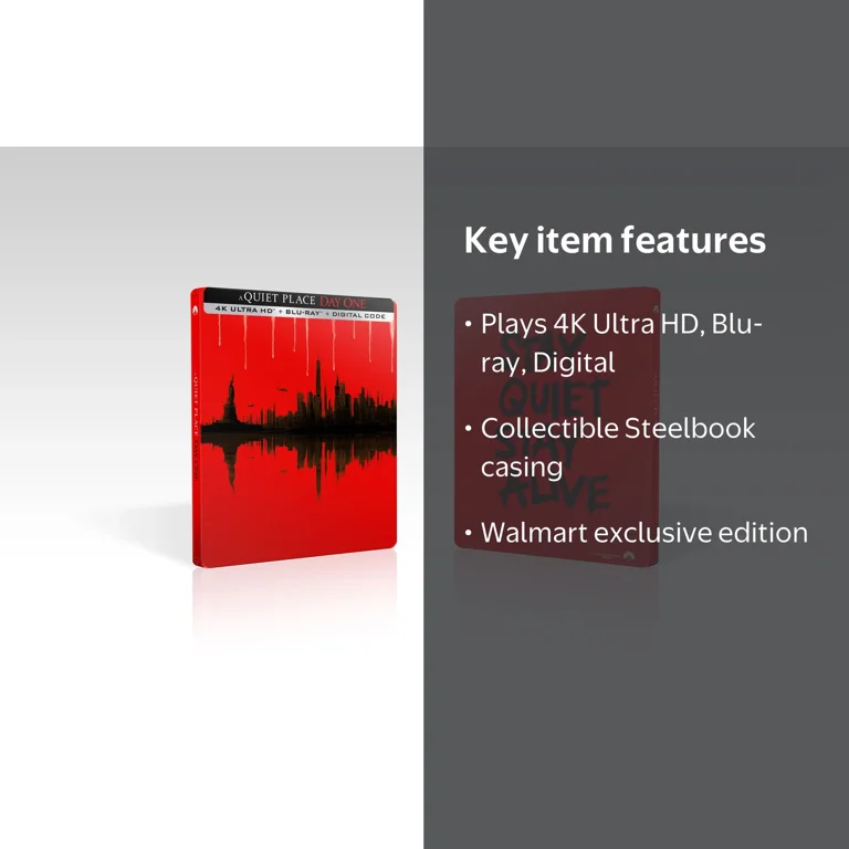 A Quiet Place: Day One (Steelbook) (Walmart Exclusive) (4K Ultra