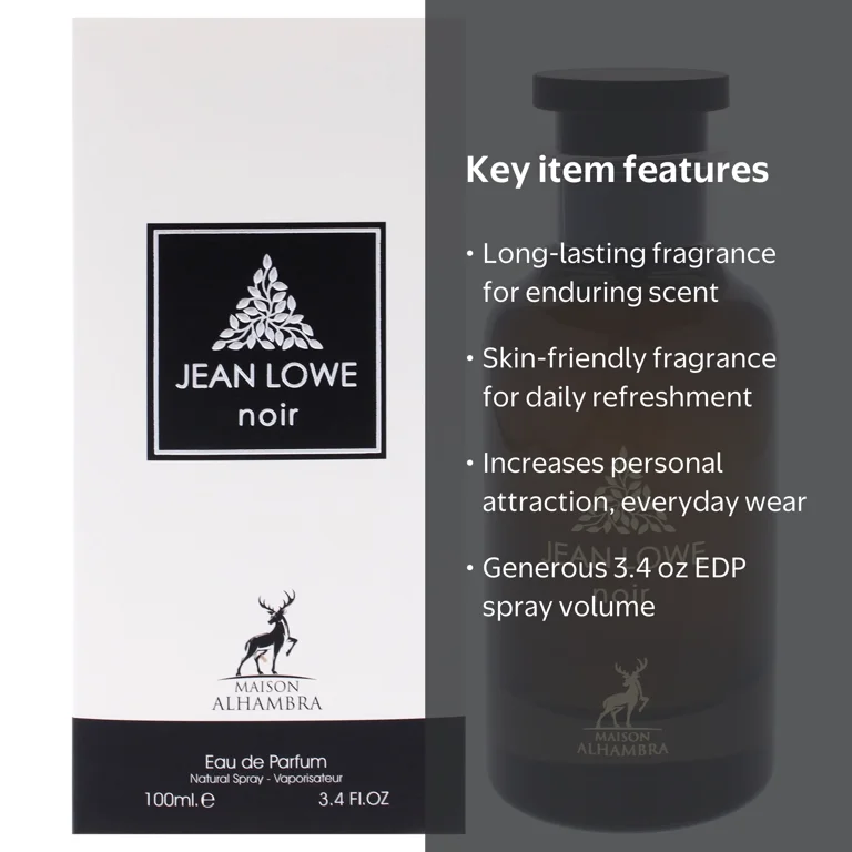 Maison Alhambra, Jean Lowe Noir EDP Spray, 3.4 oz, Oud Incense