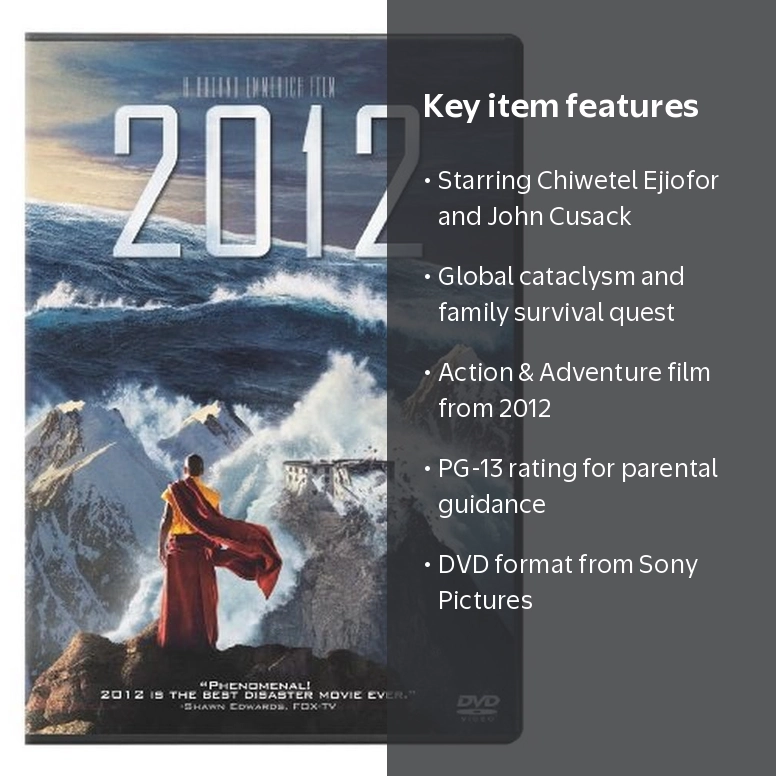 Sony Pictures Entertainment, 2012 DVD, Action & Adventure, PG-13
