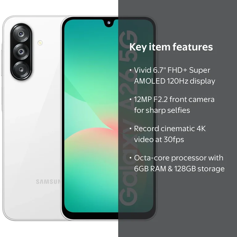 Samsung Galaxy A26 5G 2025 (6GB RAM,128GB) 6.6