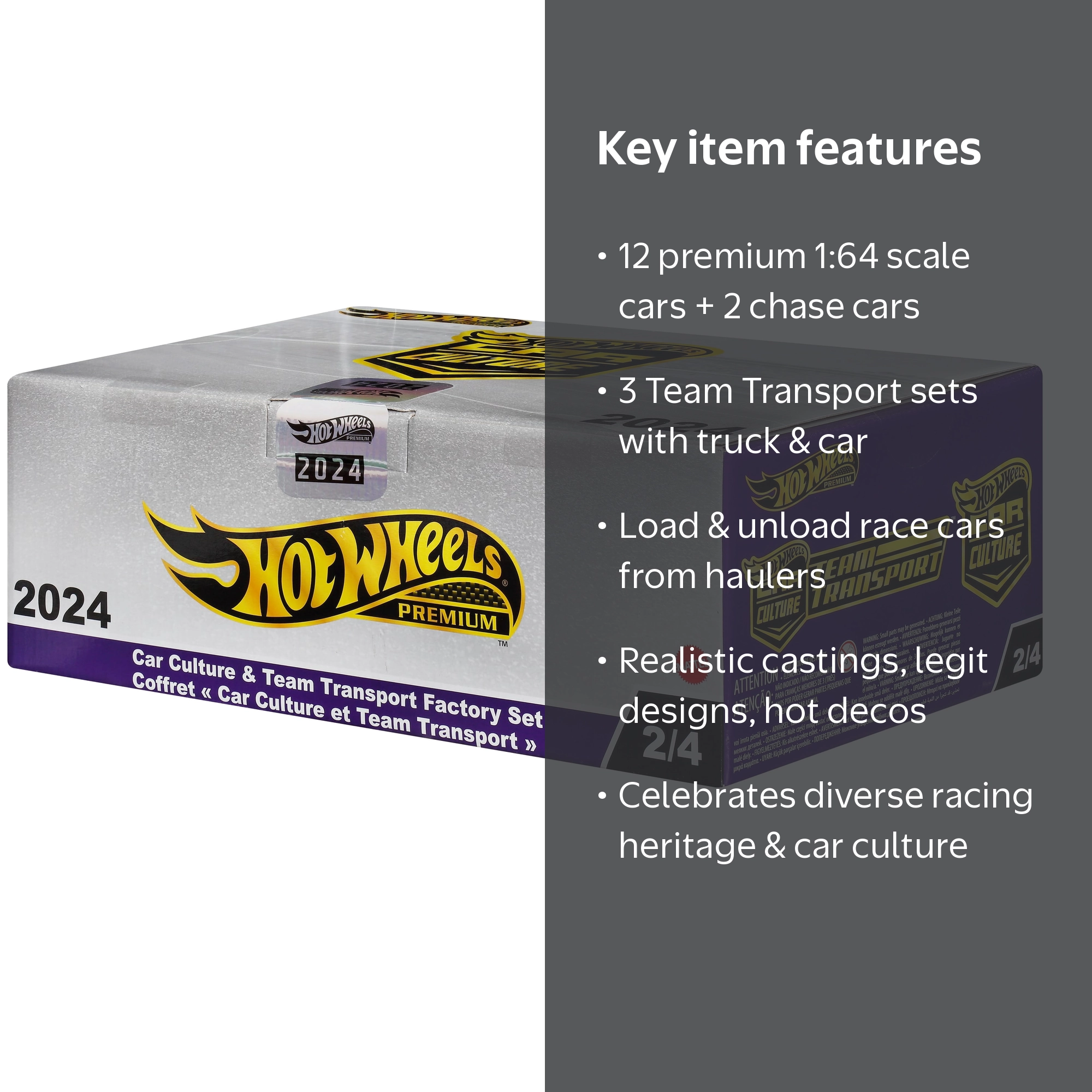 Hot Wheels Car Culture & Team Transport Factory Set, For