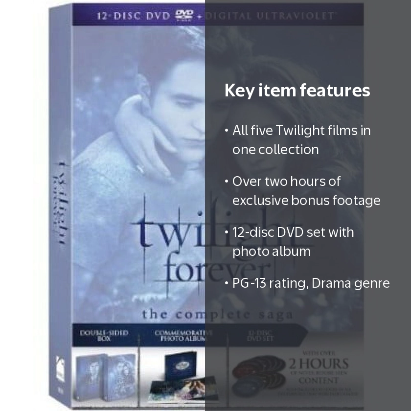 Twilight Forever: The Complete Saga DVD - Breaking Dawn, Eclipse