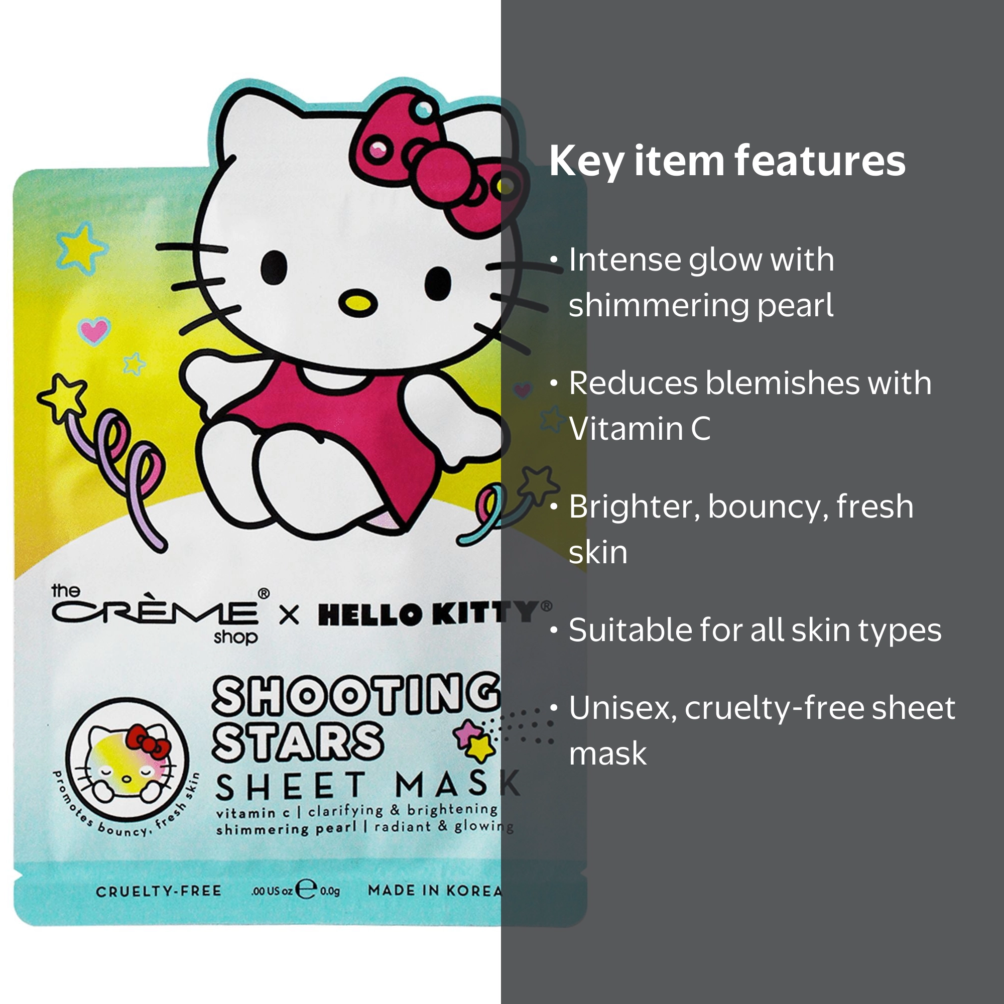 The Crème Shop X Hello Kitty Shooting Stars Sheet Mask - Walmart.com