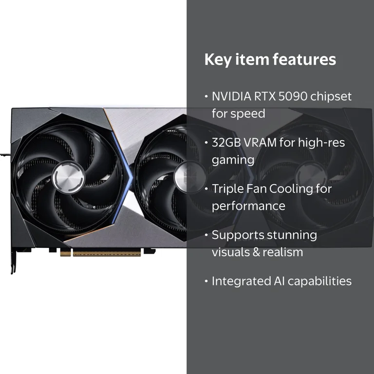 MSI Suprim GeForce RTX 5090 32GB OC Video Card - Walmart.com