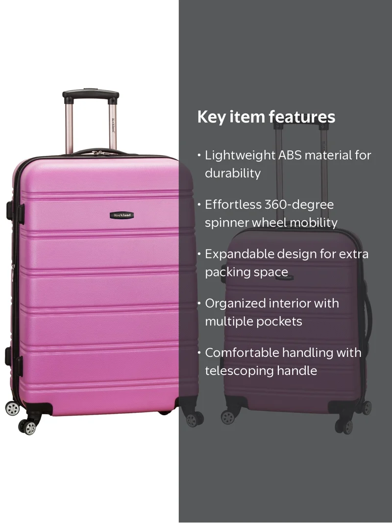Rockland Melbourne 2 Piece Hardside Spinner Luggage Set - Walmart.com