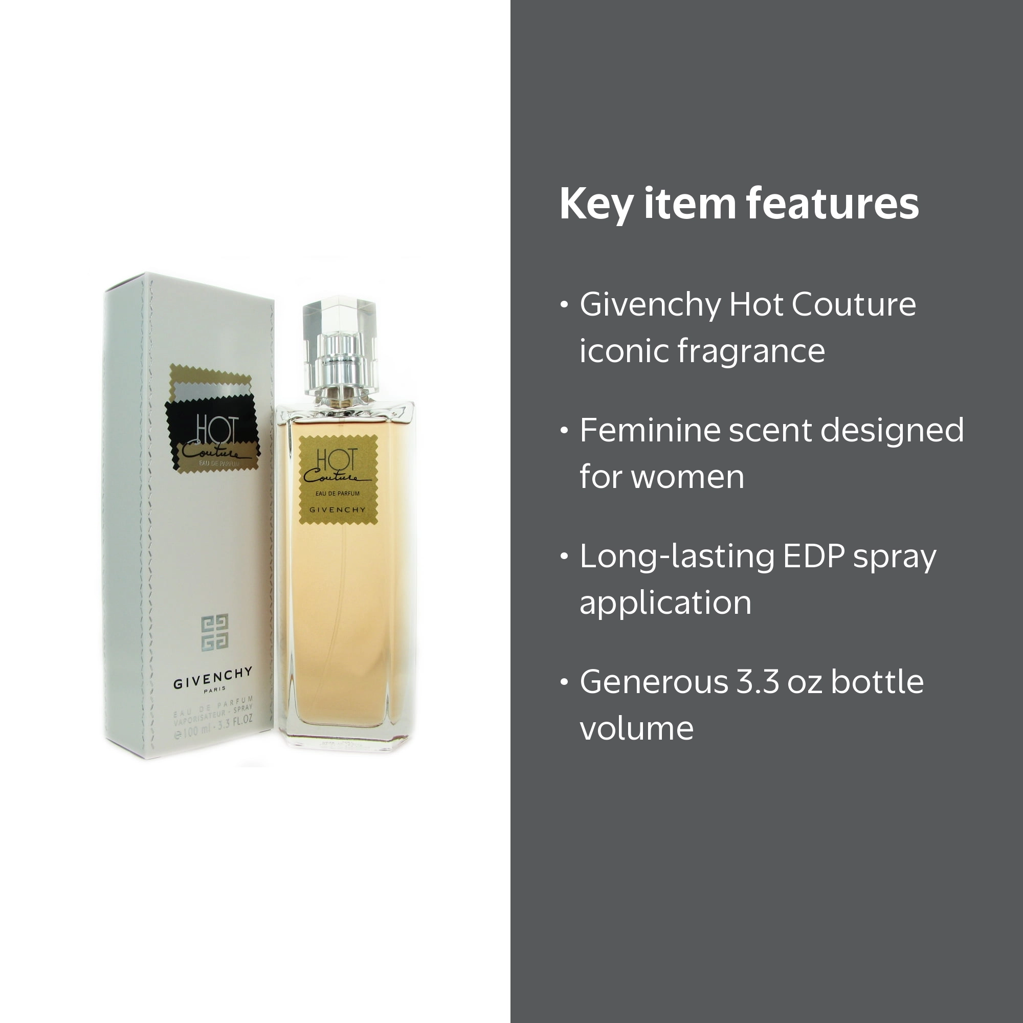 Givenchy, Hot Couture for Women, 3.3 oz EDP Spray, Other - Walmart.com