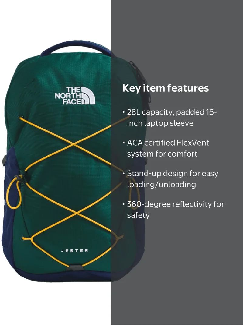 does the north face jester backpack have a laptop sleeve Everyday The pack is designed for women and is available in Steel Blue color. THE NORTH FACE Women's Jester