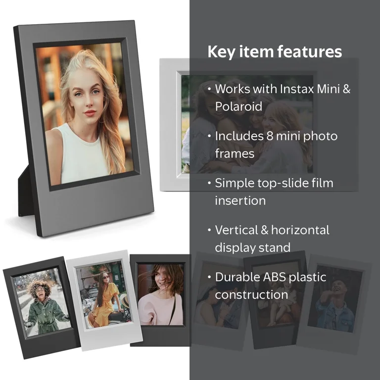 Trianu 8Pcs Mini Photo Picture Frame Compatible with Fujifilm