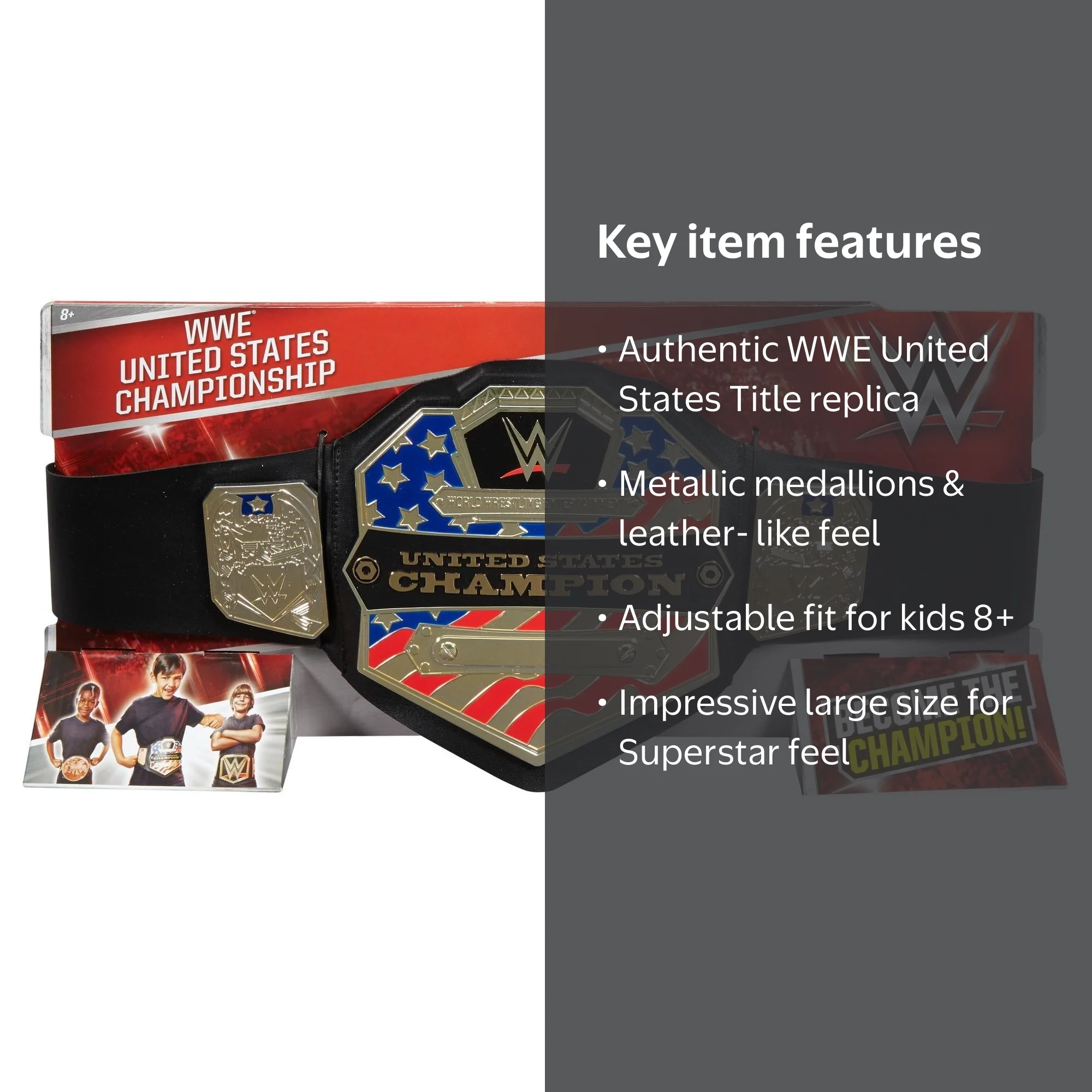 WWE United States Championship Title One-Time Adjustable Trophy