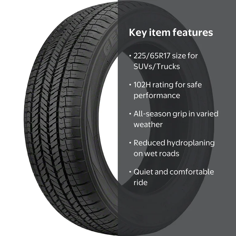 Yokohama Geolandar 225/65R17 102H BW All-Season Versatile Tire for