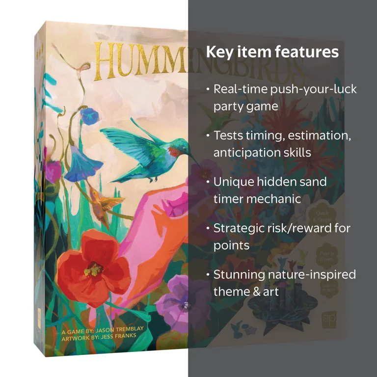 USAopoly, Hummingbirds Board Game, Push Your Luck Timing Strategy