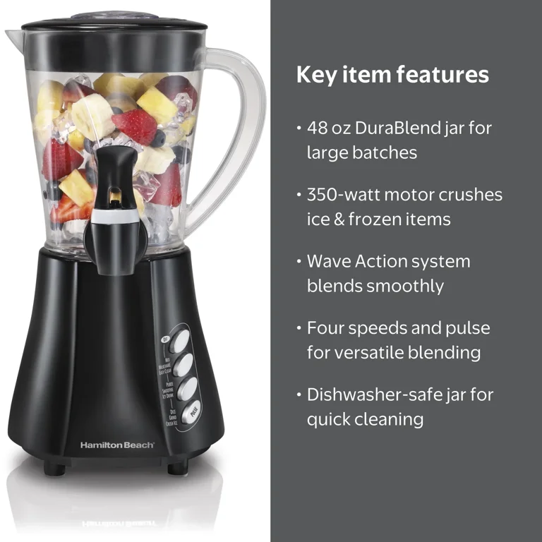 Hamilton Beach Wave Station Express Smoothie Blender for Kitchen