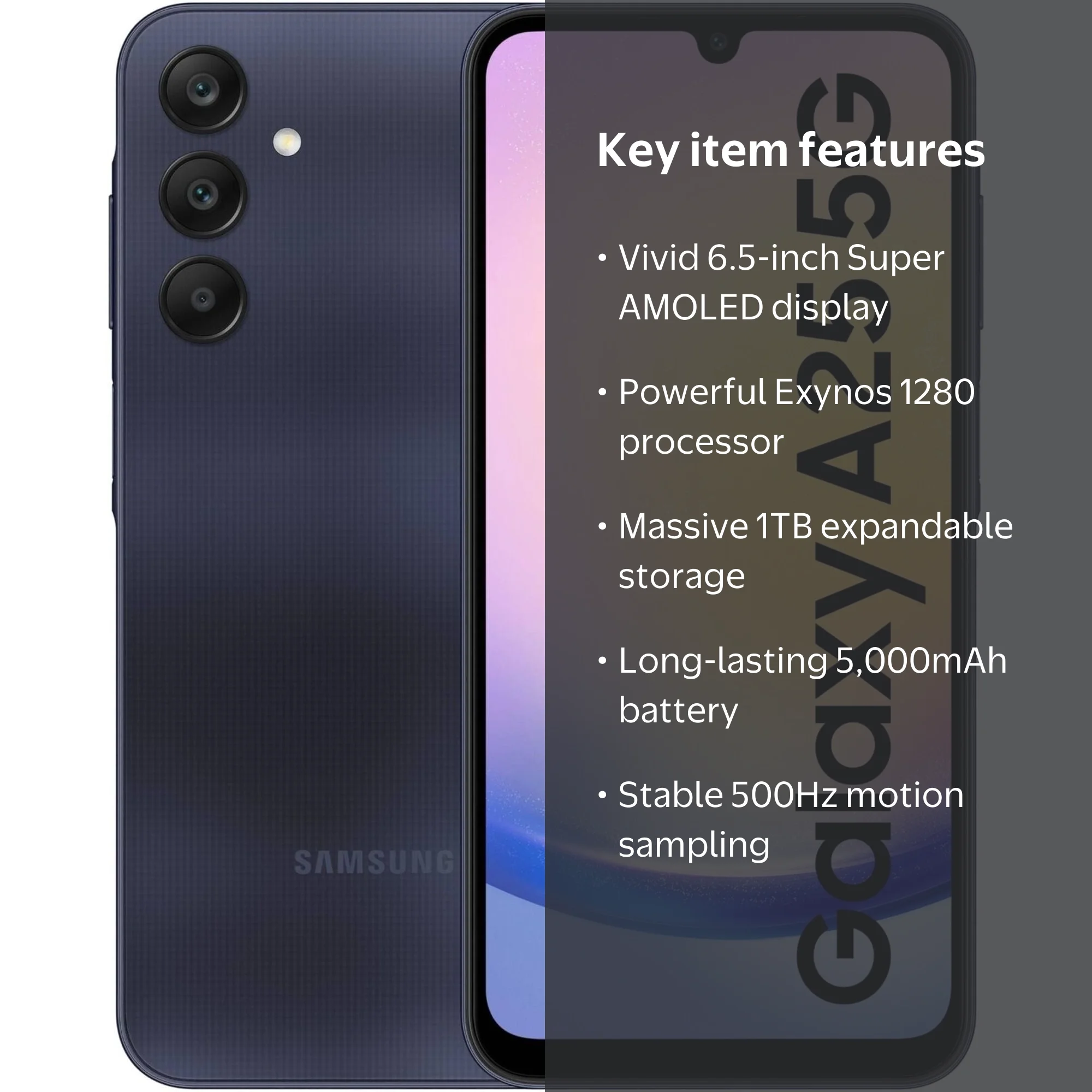 Samsung, Galaxy A25 5G, SM-A256E 128GB 6GB RAM, Dual SIM Unlocked