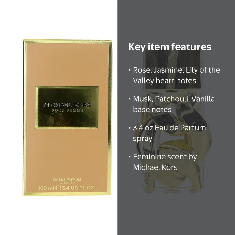 Michael Kors, Pour Femme Eau de Parfum Spray, 3.4 oz, Women