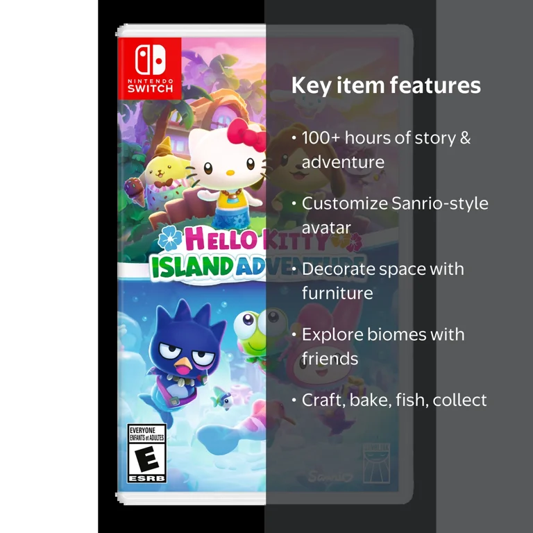 Sunblink, Nintendo Switch Game, Hello Kitty Island Adventure, Cozy