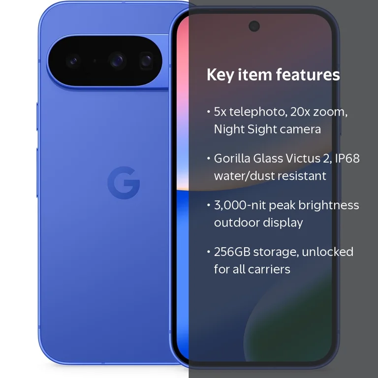 Google Pixel 10 Factory Unlocked 256GB - Indigo with Advanced AI