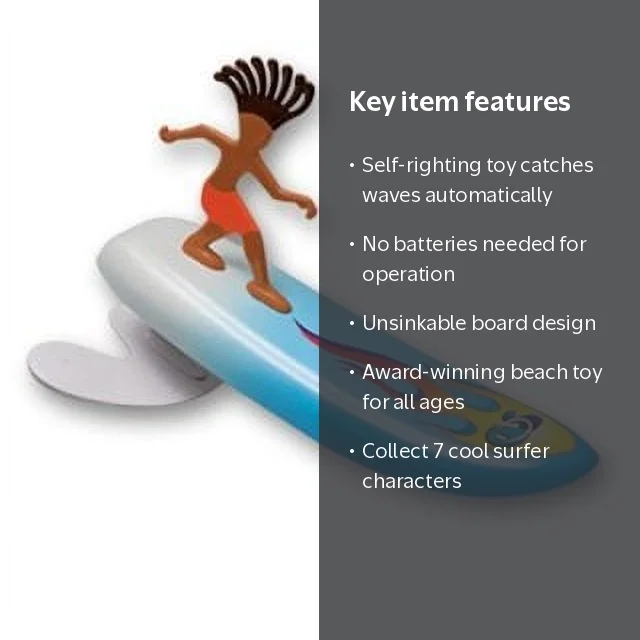 Walmart Surfer Dudes Wave Powered Mini-Surfer and Surfboard Toy