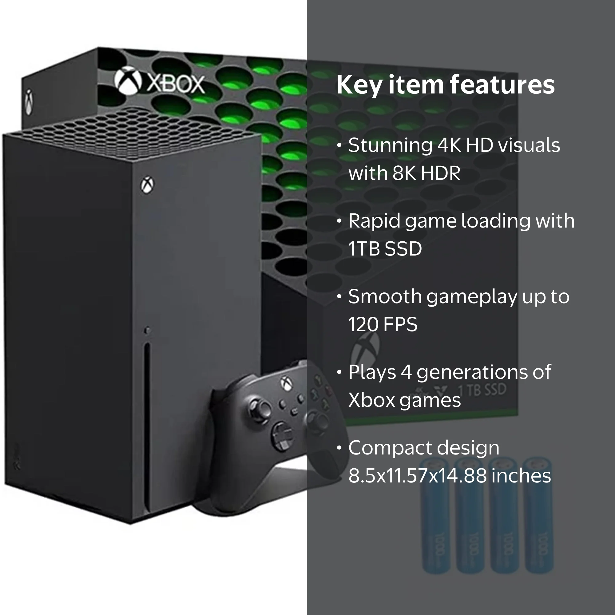 Microsoft Xbox Series X 1TB SSD Console with Wireless Controller