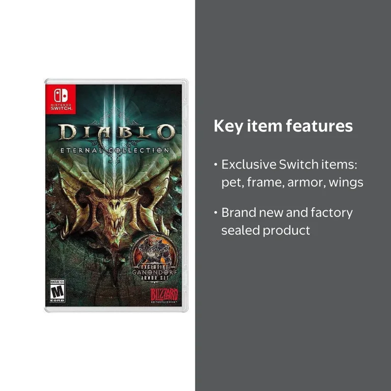 Blizzard's Diablo III: Eternal Collection Game for Nintendo Switch