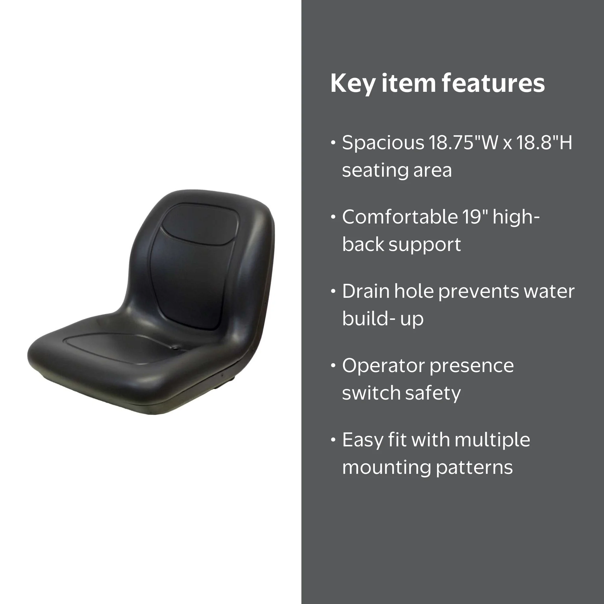 椅子 tk RAParts K2571-56112 Seat Fits Kubota Compact Tractor B2320 2620