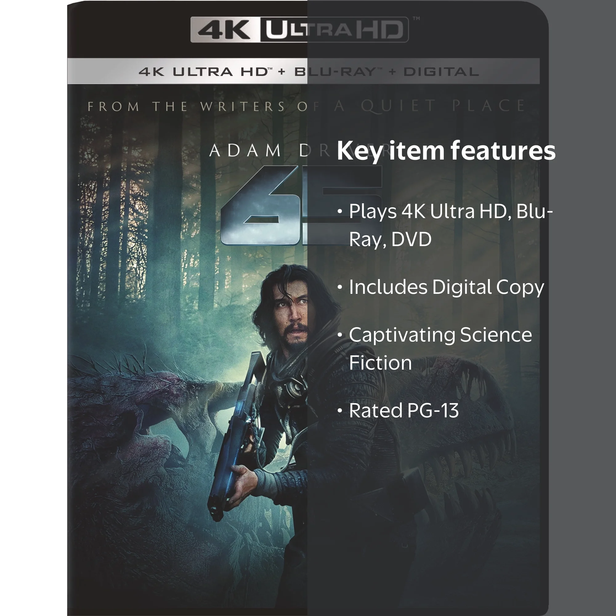 Sony Pictures 65 Movie: 4K Ultra HD, Blu-Ray, DVD, Digital Copy