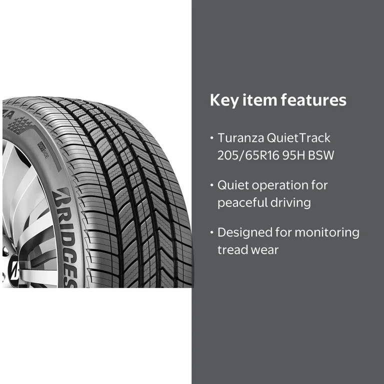 Bridgestone Turanza QuietTrack 205/65R16 95H BSW - Walmart.com