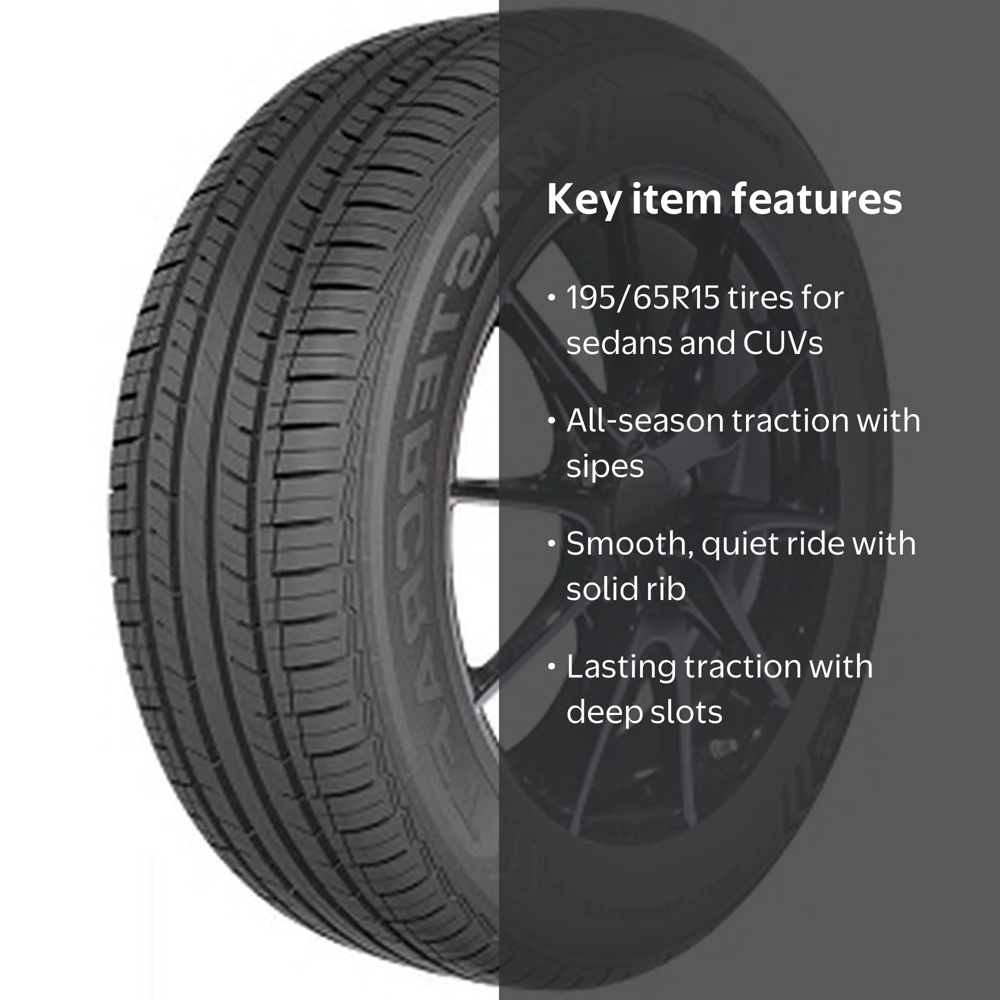 Mastercraft Stratus A/S 195/65R15 91H All-Season Passenger Tire