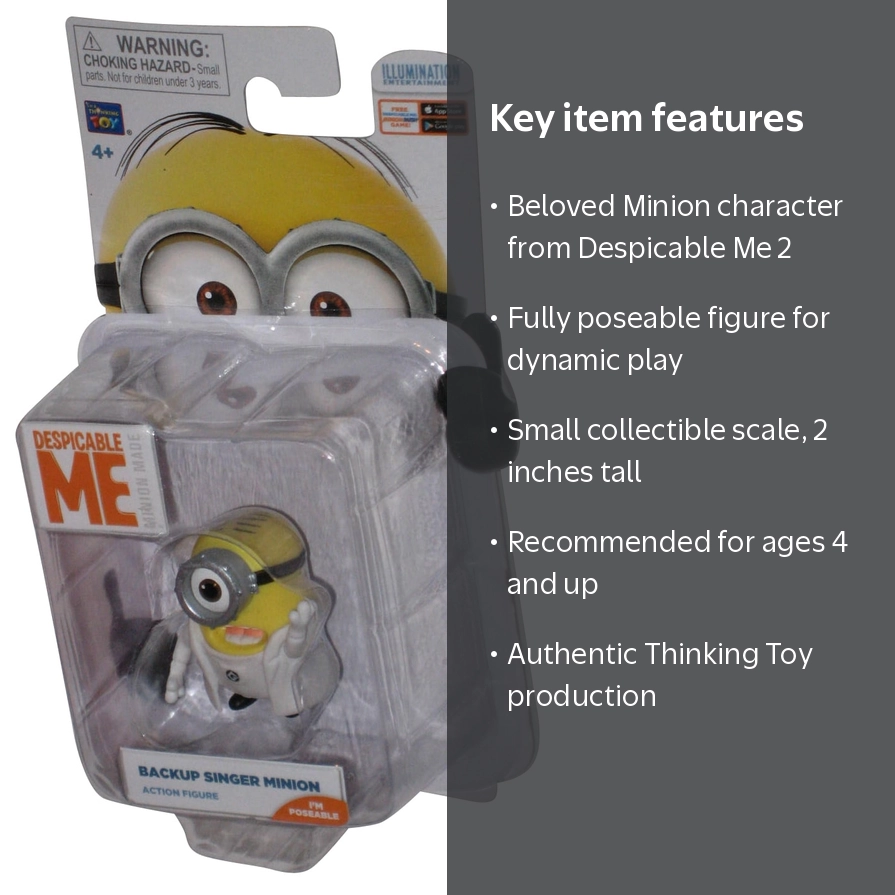 Despicable Me 2 Minions Movie Backup Singer Minion Thinkway Toys