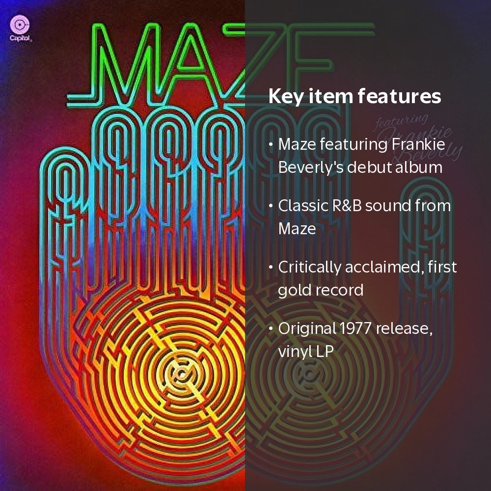 Maze, Featuring Frankie Beverly, Vinyl LP Debut, 1977, Capitol