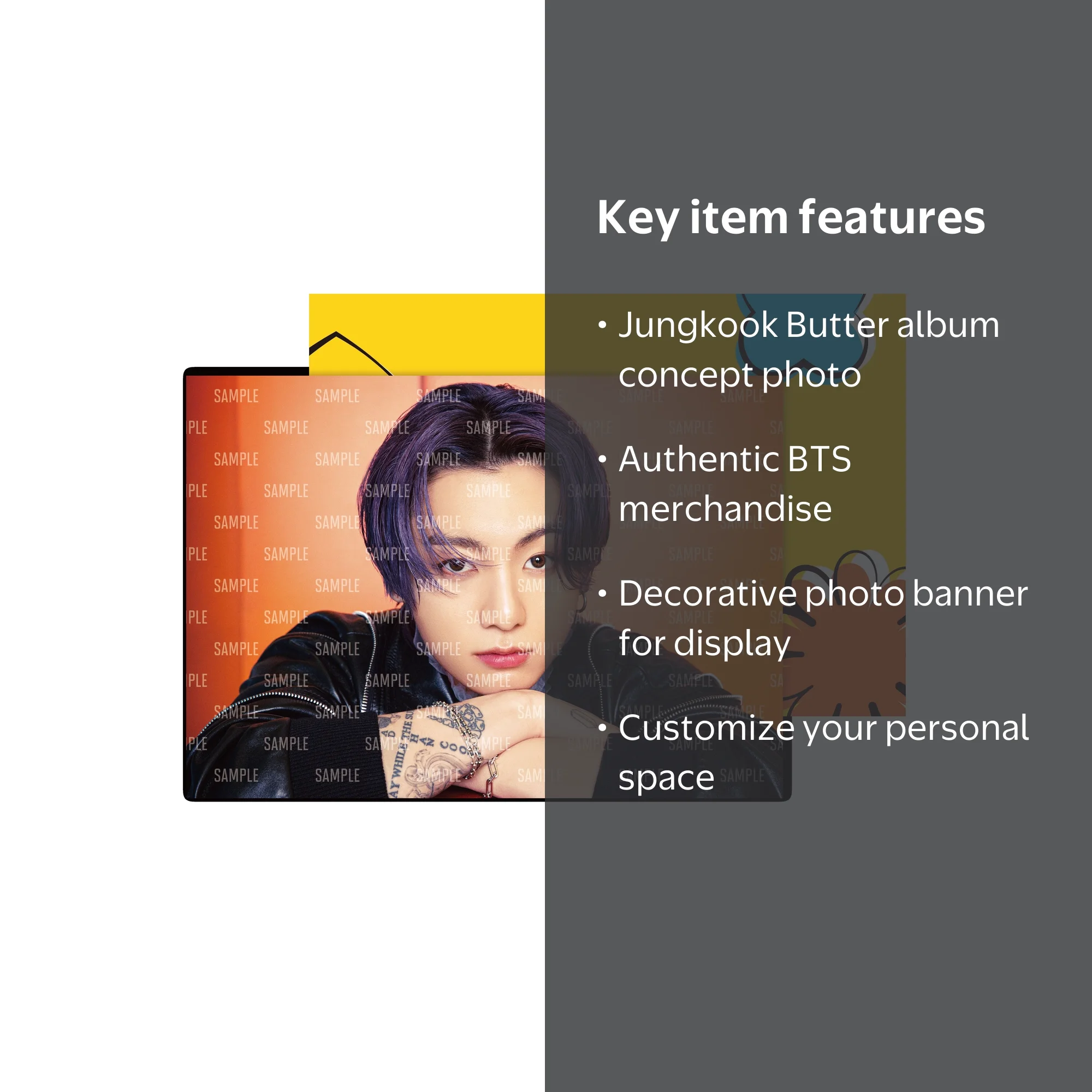 BTS - Butter - Photo Banner - Jungkook (Official Merchandise