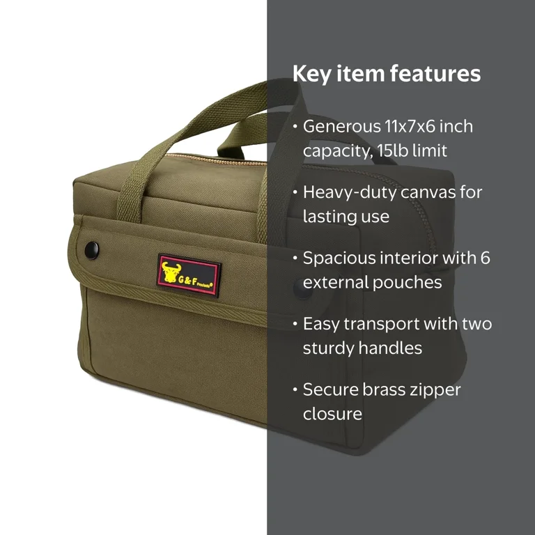 G & F Products, Heavy Duty Tool Bag, 11