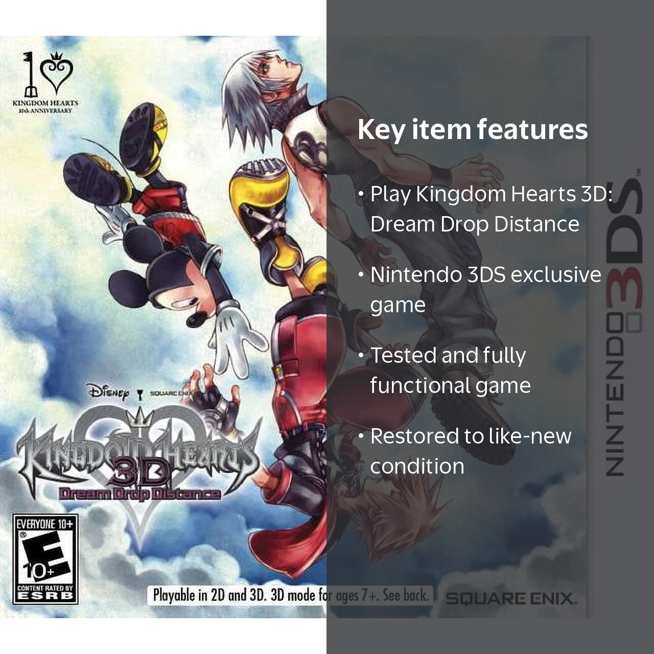 Kingdom Hearts 3D: Dream Drop Distance | Nintendo 3DS - Walmart.com