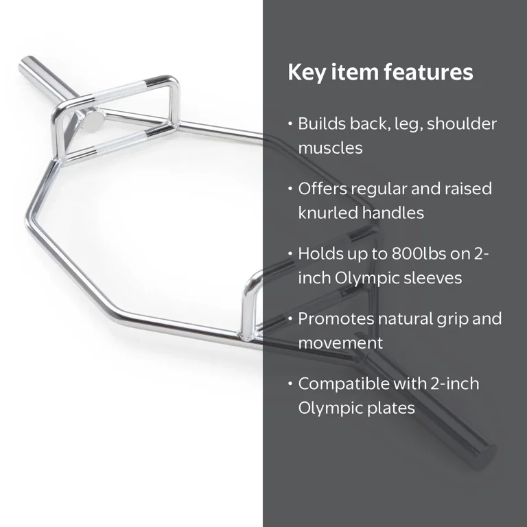 HEX TRAP BAR - CHROME - Walmart.com