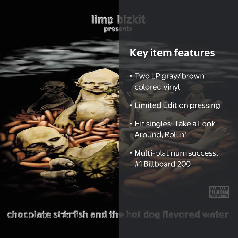 Interscope Records, Limp Bizkit Chocolate Starfish Vinyl, 2 LP