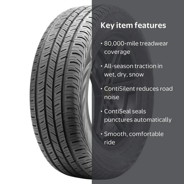 Continental, Passenger Tire, 215/50R17 91H, All Season
