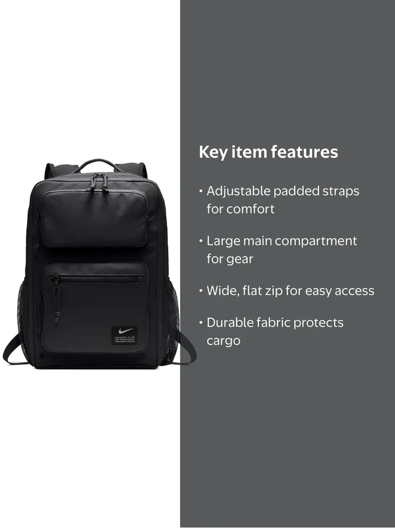 nike backpack with padded laptop compartment RPM Cannon - Black It has a separate padded laptop compartment to help keep your tech safe and organised Nike Utility Elite Backpack (37L)