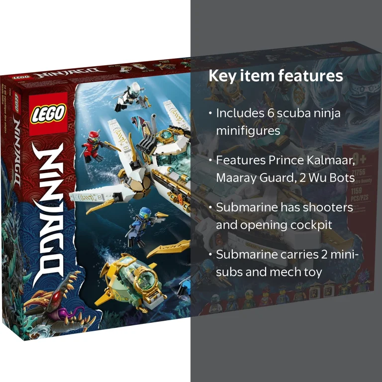 LEGO, Hydro Bounty Building Set, 1159 Pieces, Underwater Vehicle