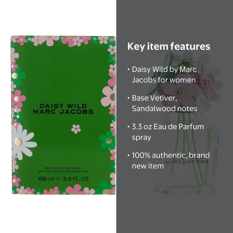 Marc Jacobs Daisy Wild 3.3 oz EDP Spray for Women with Banana