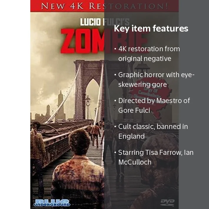 Zombie (aka Zombi 2) (4K Restoration) (DVD) - Walmart.com