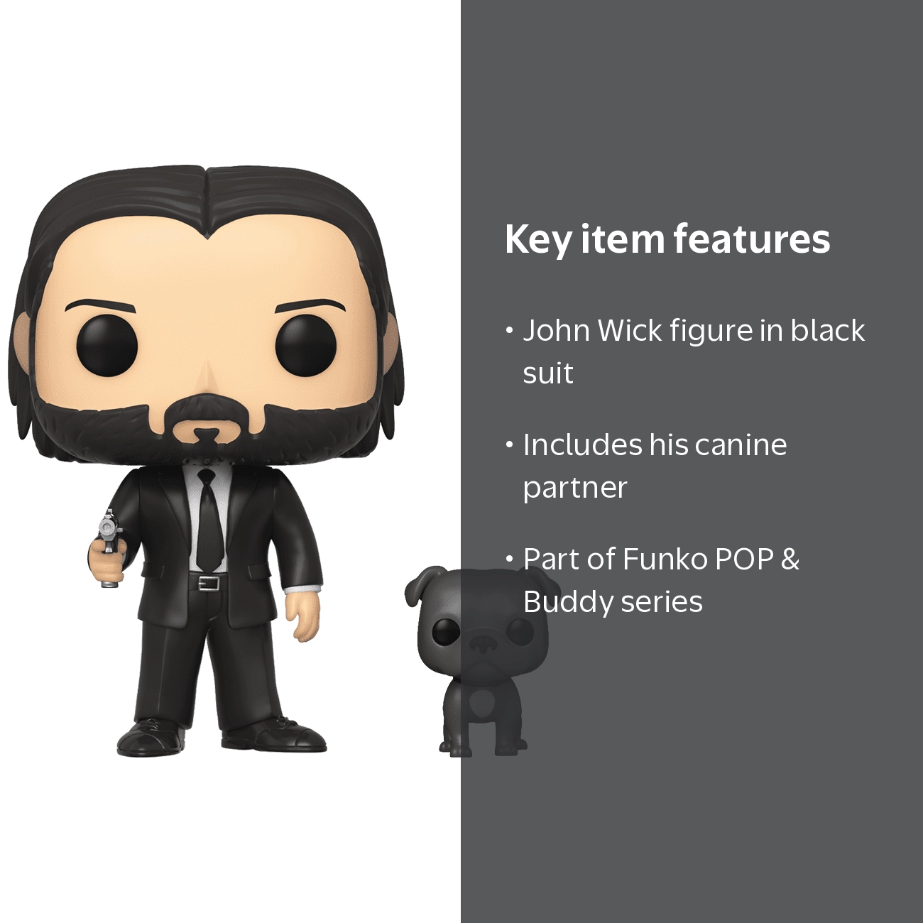 Funko POP! & Buddy: John Wick - John in Black Suit with Dog
