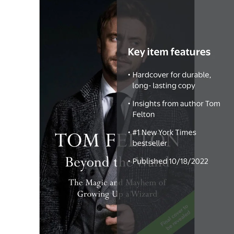 TOM FELTON, Hardcover, ISBN 9781538741368, Growing Up a Wizard