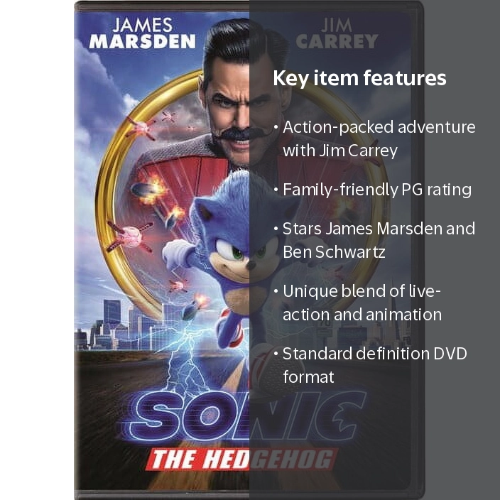 Sonic the Hedgehog (DVD) - Walmart.com